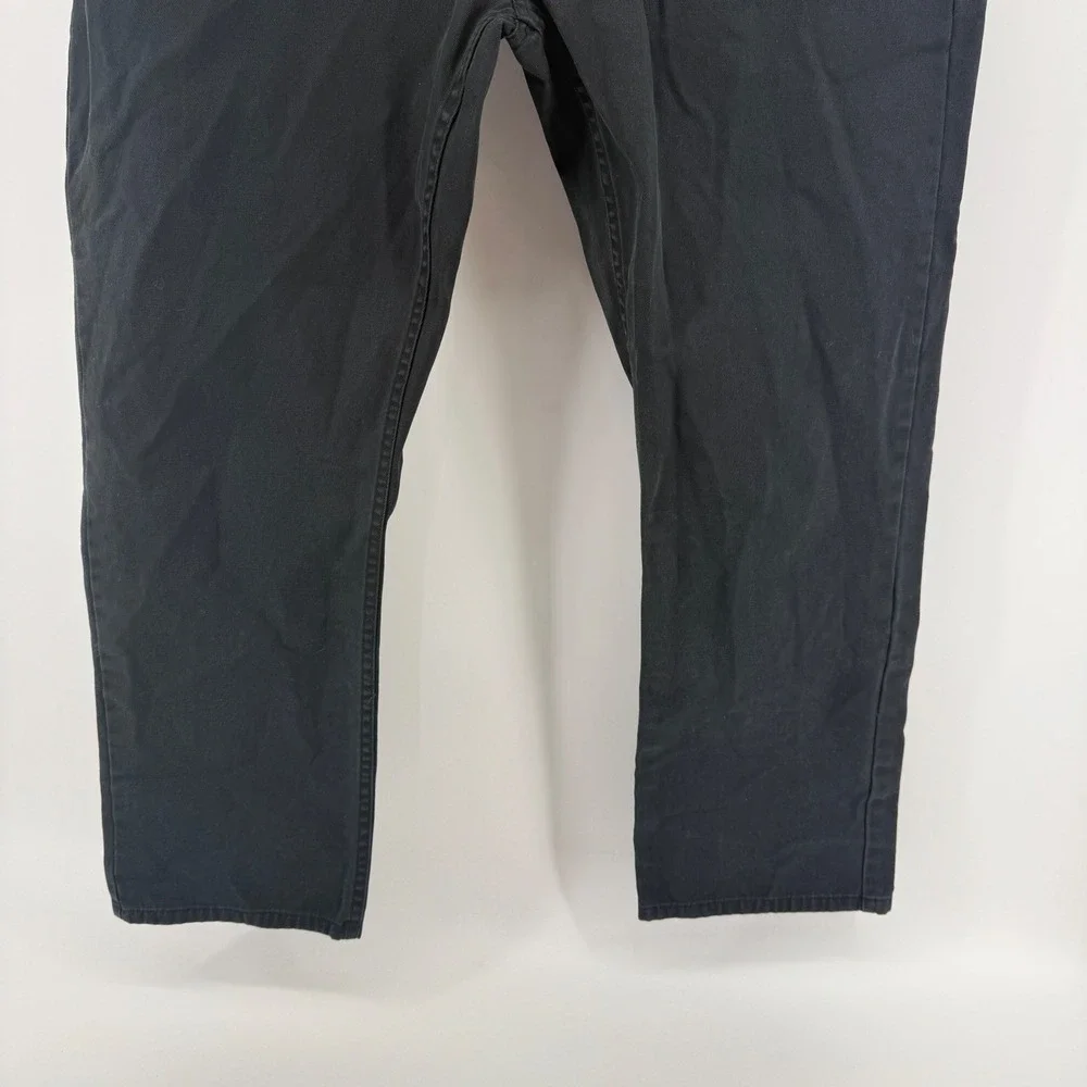 Polo Ralph Lauren‎ Mens Black Cotton Twill Straight Leg 5-Pocket Pants 36x29